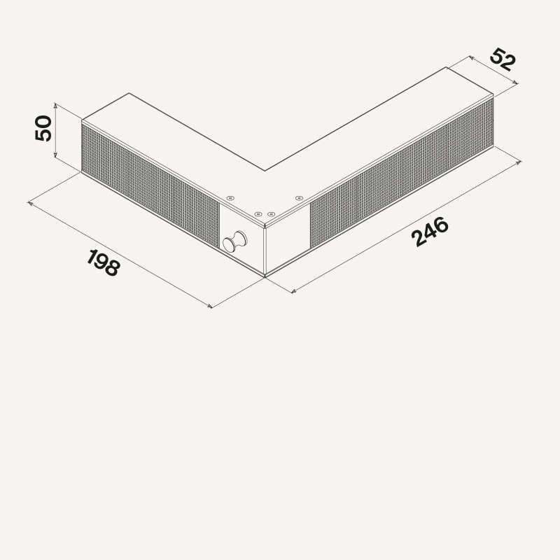 Filter replacement (underbase Slim filter unit - h60mm) KACL952