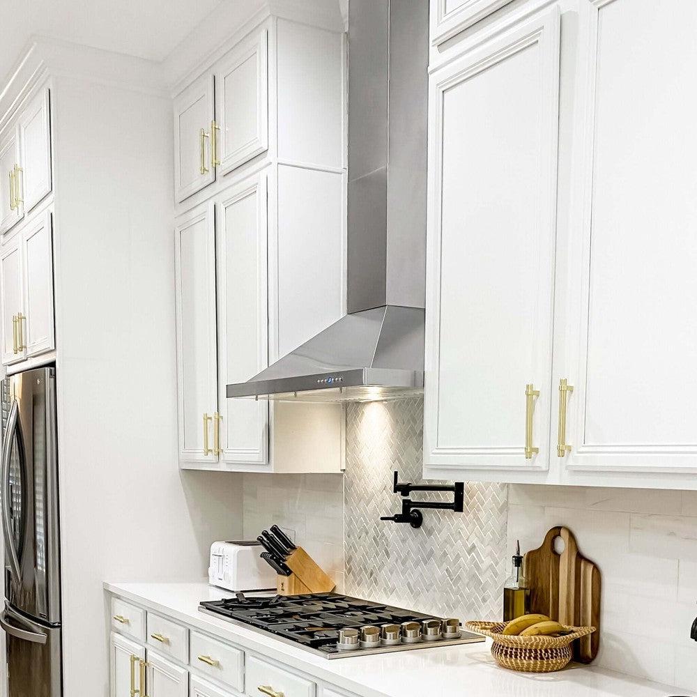 30 In. Convertible Vent Outdoor Approved Wall Mount Range Hood In Stainless Steel KB30430