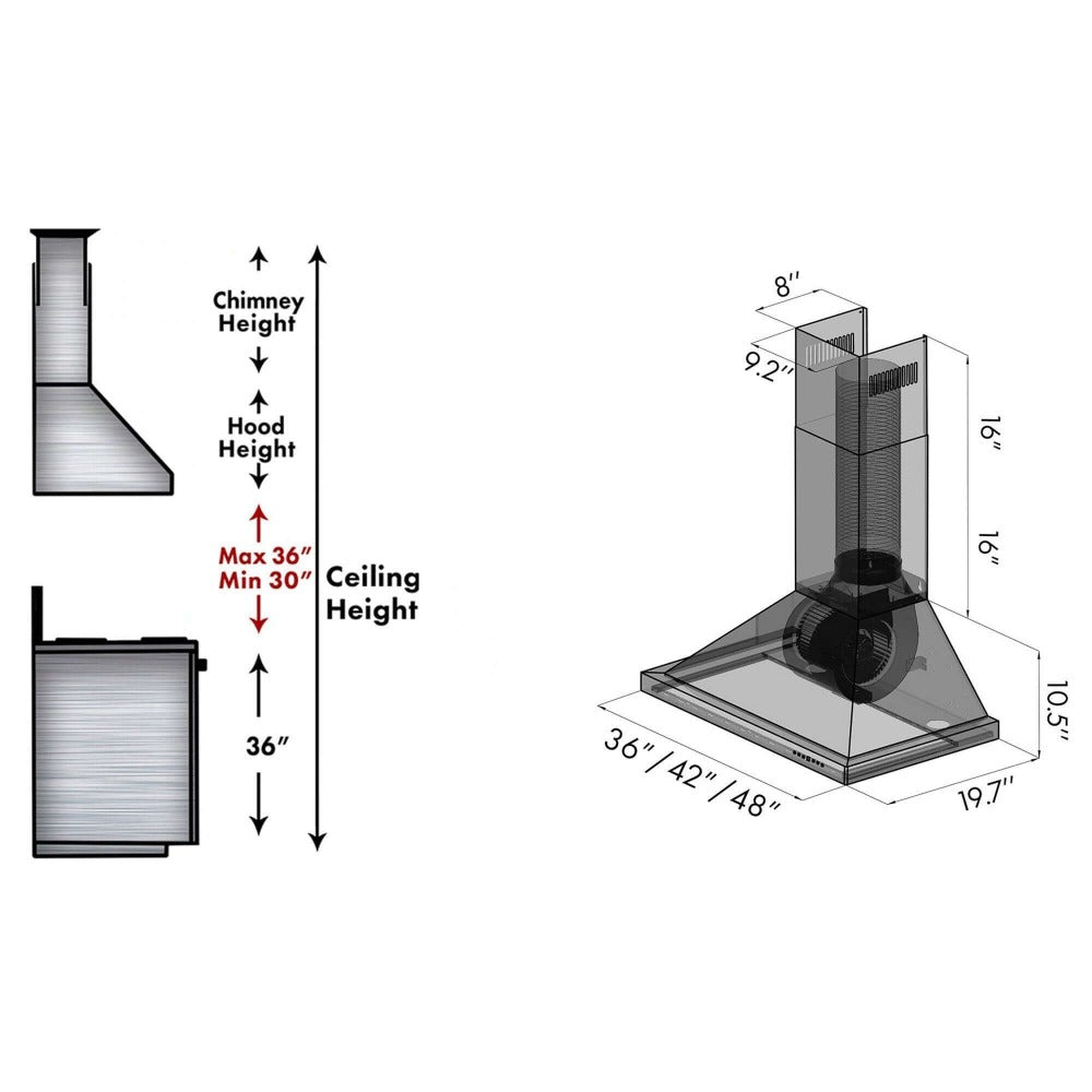 30 In. Convertible Vent Outdoor Approved Wall Mount Range Hood In Stainless Steel KB30430