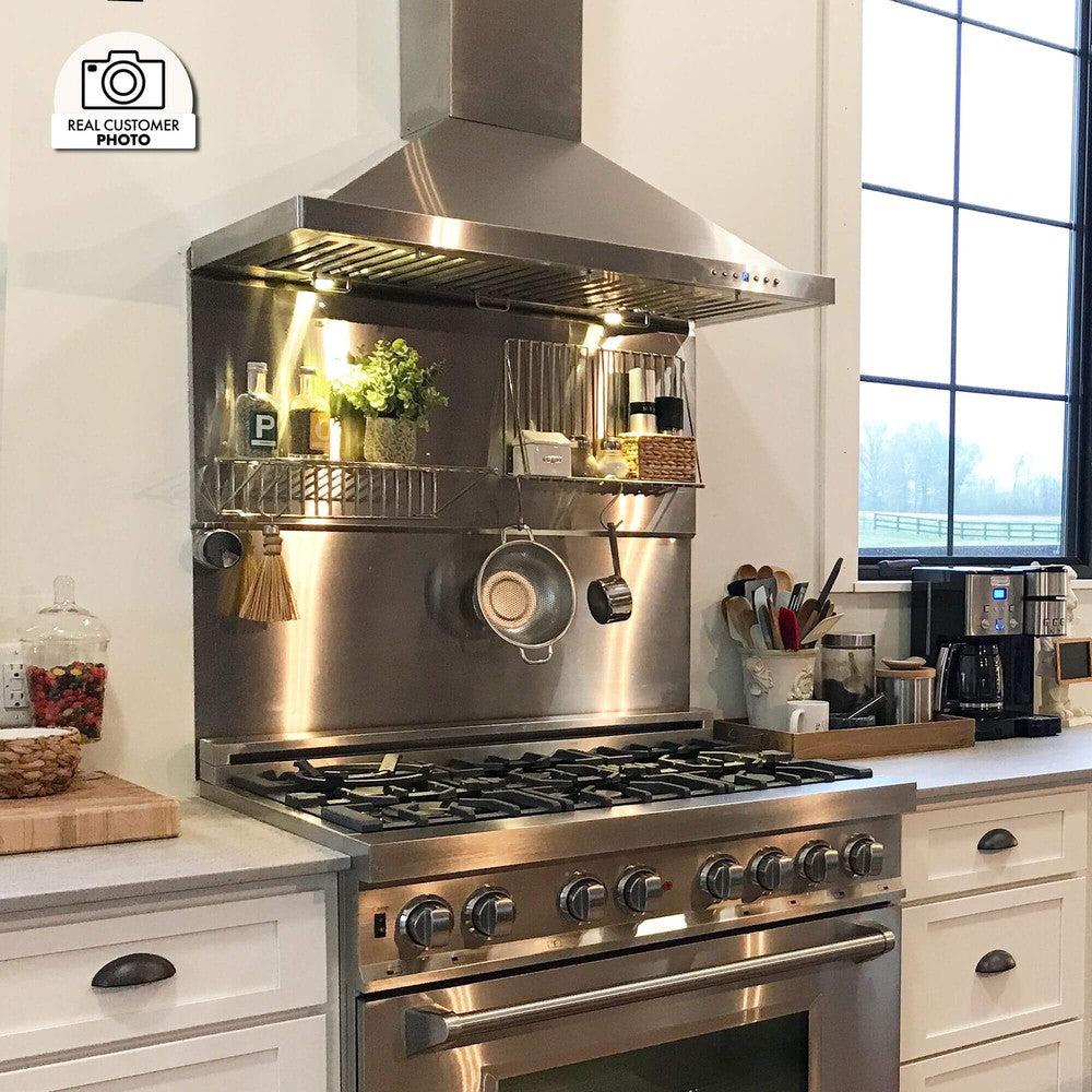 48 In. Convertible Vent Outdoor Approved Wall Mount Range Hood In Stainless Steel KB30448