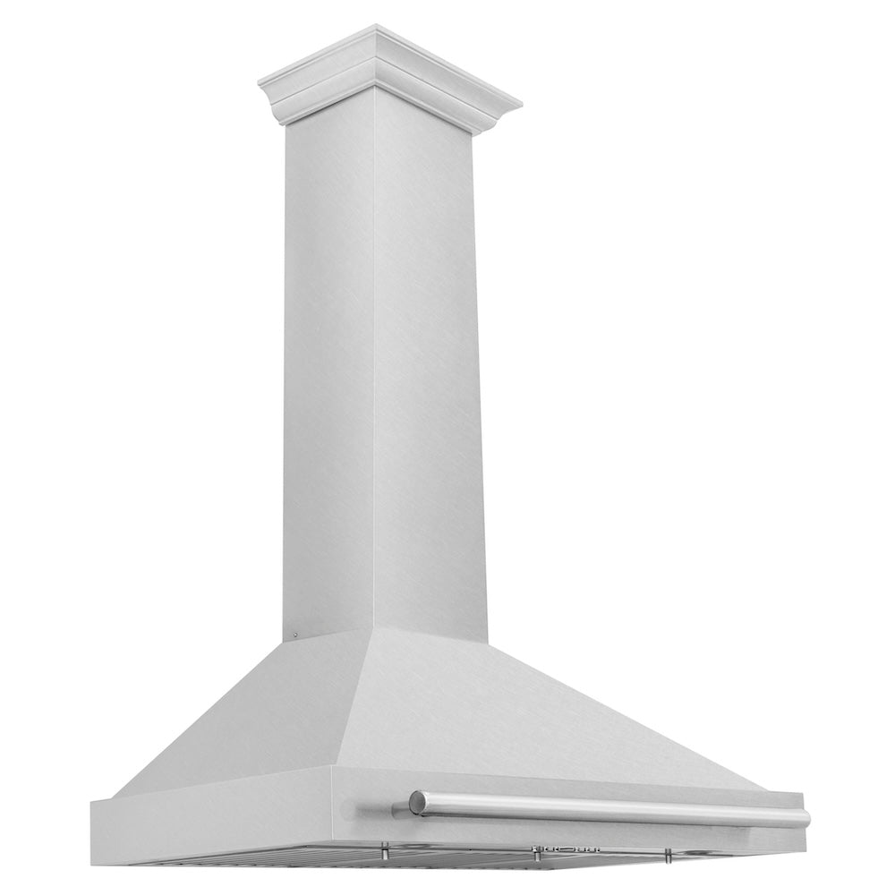36 In. Convertible Satin Stainless Steel Wall Mount Range Hood With Stainless Steel Handle KB4SNX36