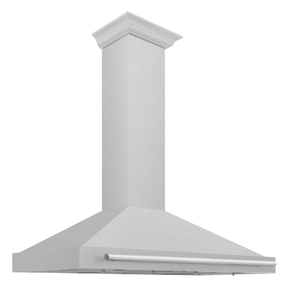 48 In. Convertible Satin Stainless Steel Wall Mount Range Hood With Stainless Steel Handle KB4SNX48