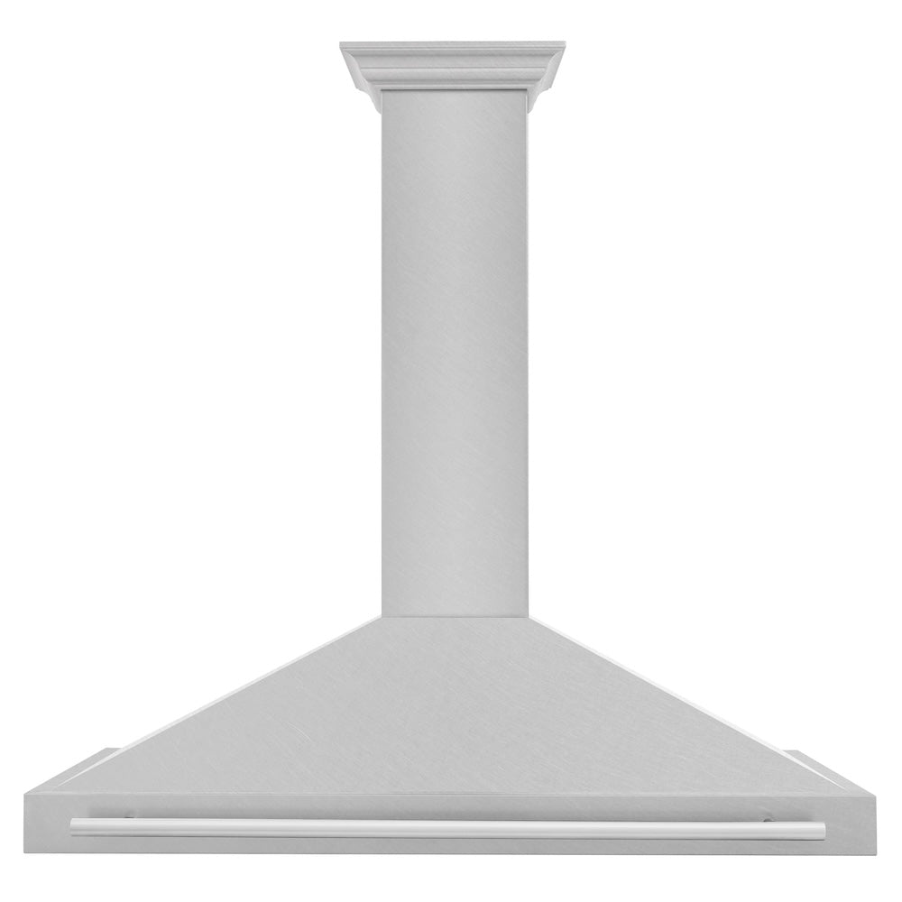 48 In. Convertible Satin Stainless Steel Wall Mount Range Hood With Stainless Steel Handle KB4SNX48