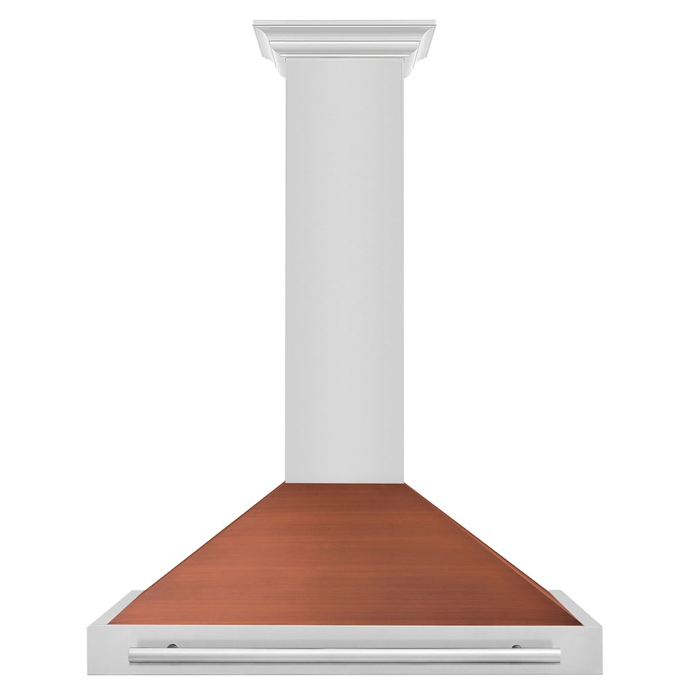 36 in. Convertible Stainless Steel Range Hood with Copper Shell and Stainless Steel Handle KB4STXC36