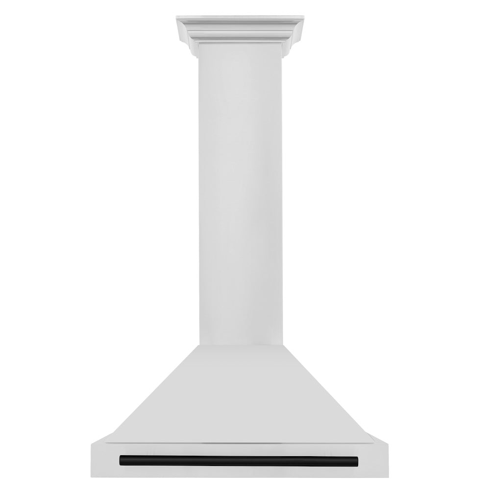 Autograph Edition 30 In. Convertible Stainless Steel Range Hood With Stainless Steel Shell And Matte Black Accents KB4STZ30MB