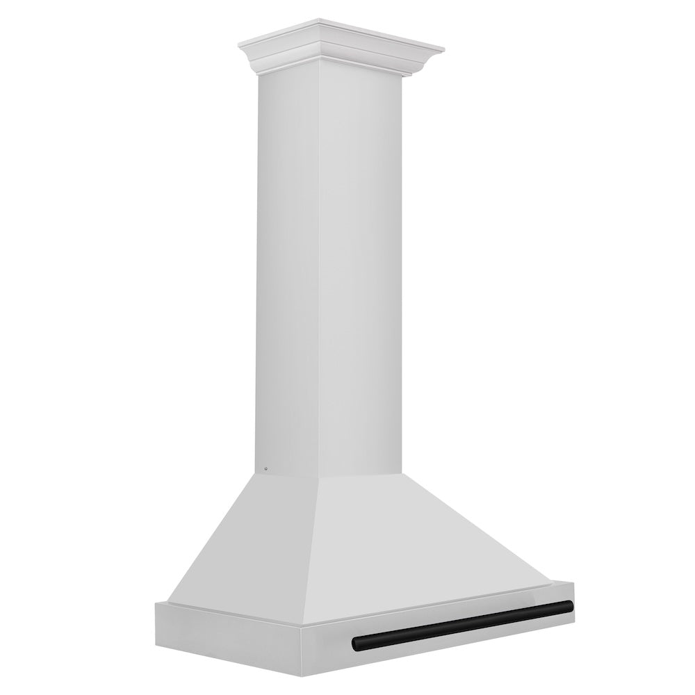 Autograph Edition 30 In. Convertible Stainless Steel Range Hood With Stainless Steel Shell And Matte Black Accents KB4STZ30MB