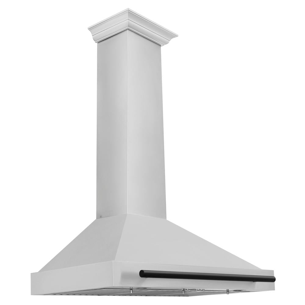 Autograph Edition 36 In. Convertible Stainless Steel Range Hood With Stainless Steel Shell And Matte Black Accents KB4STZ36MB