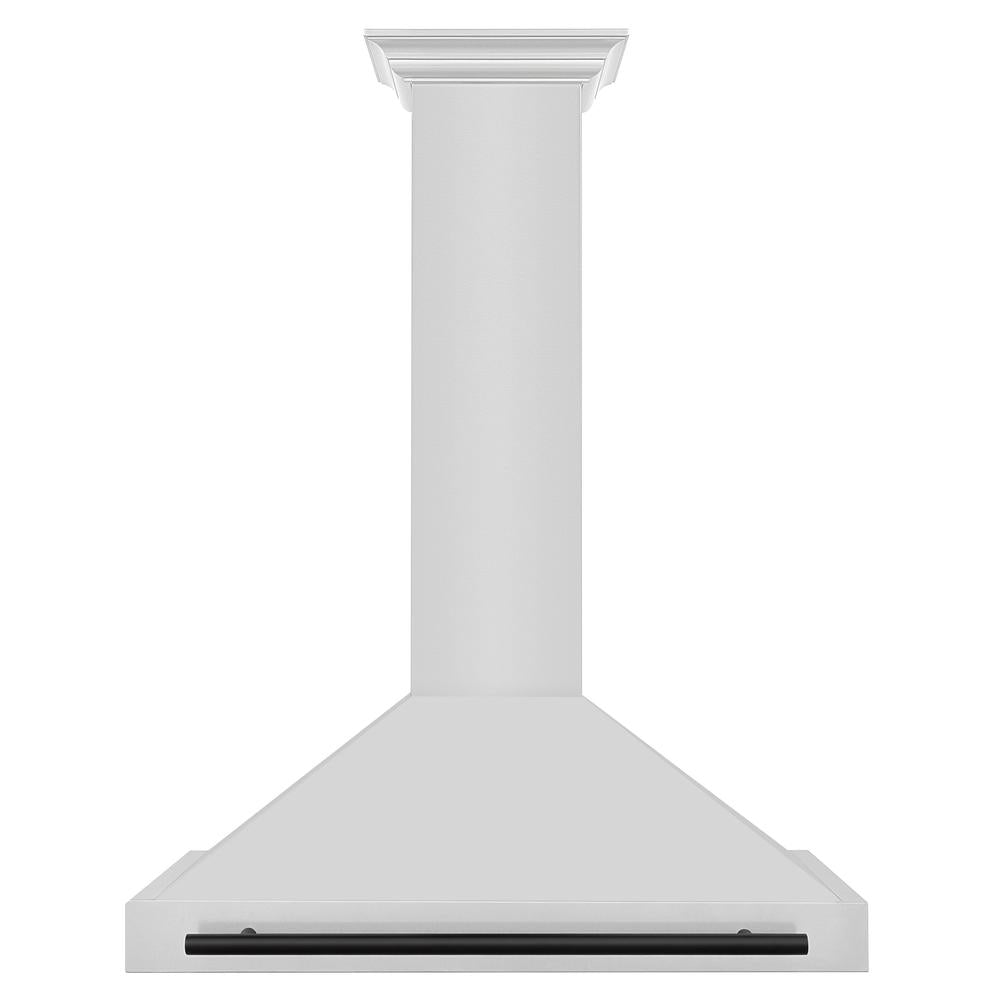 Autograph Edition 36 In. Convertible Stainless Steel Range Hood With Stainless Steel Shell And Matte Black Accents KB4STZ36MB