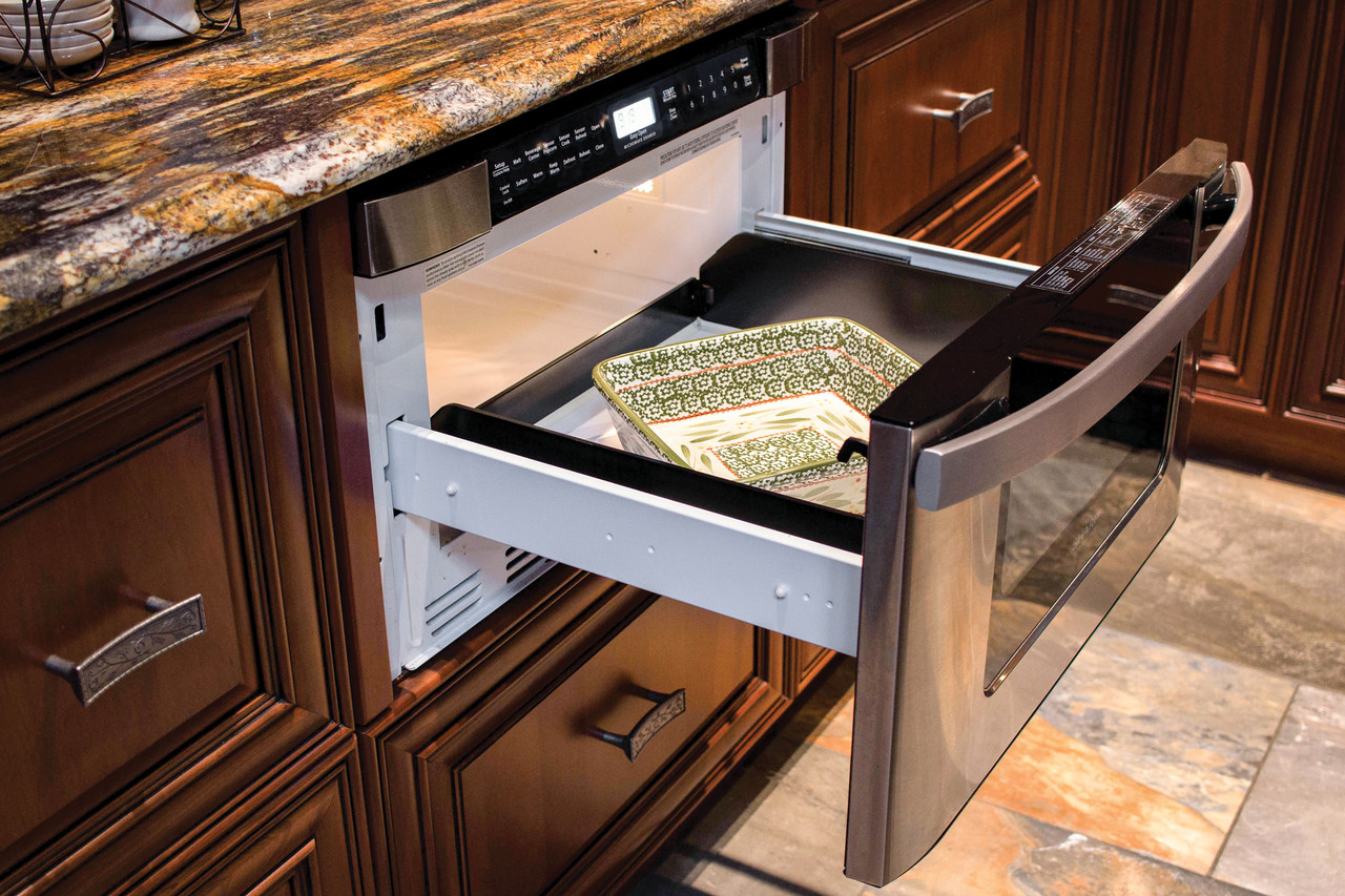 24 In. 1.2 Cu. Ft. 950w Easy Open Stainless Steel Microwave Drawer view 10