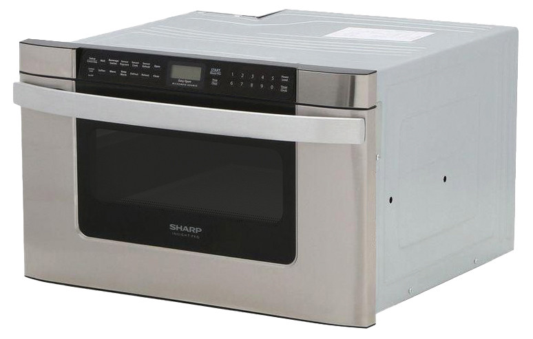 24 In. 1.2 Cu. Ft. 950w Easy Open Stainless Steel Microwave Drawer view 13