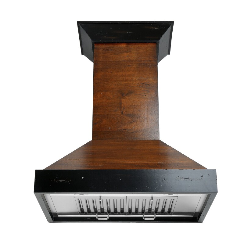 30" Ducted Wooden Wall Mount Range Hood with Remote Motor - 30 Inch KBARRS30400