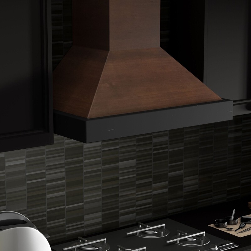 30" Ducted Wooden Wall Mount Range Hood with Remote Motor - 30 Inch KBARRS30400