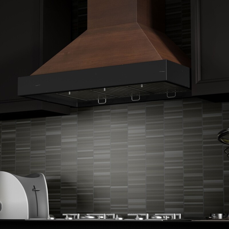 30" Ducted Wooden Wall Mount Range Hood with Remote Motor - 30 Inch KBARRS30400