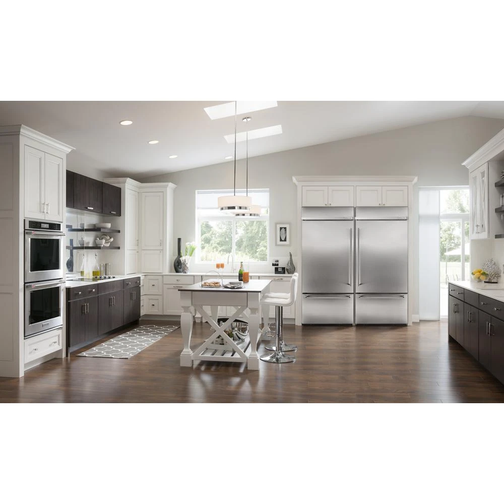 20.9 Cu. Ft. 36" Width Built-In Stainless Bottom Mount Refrigerator with Platinum Interior Design view 10