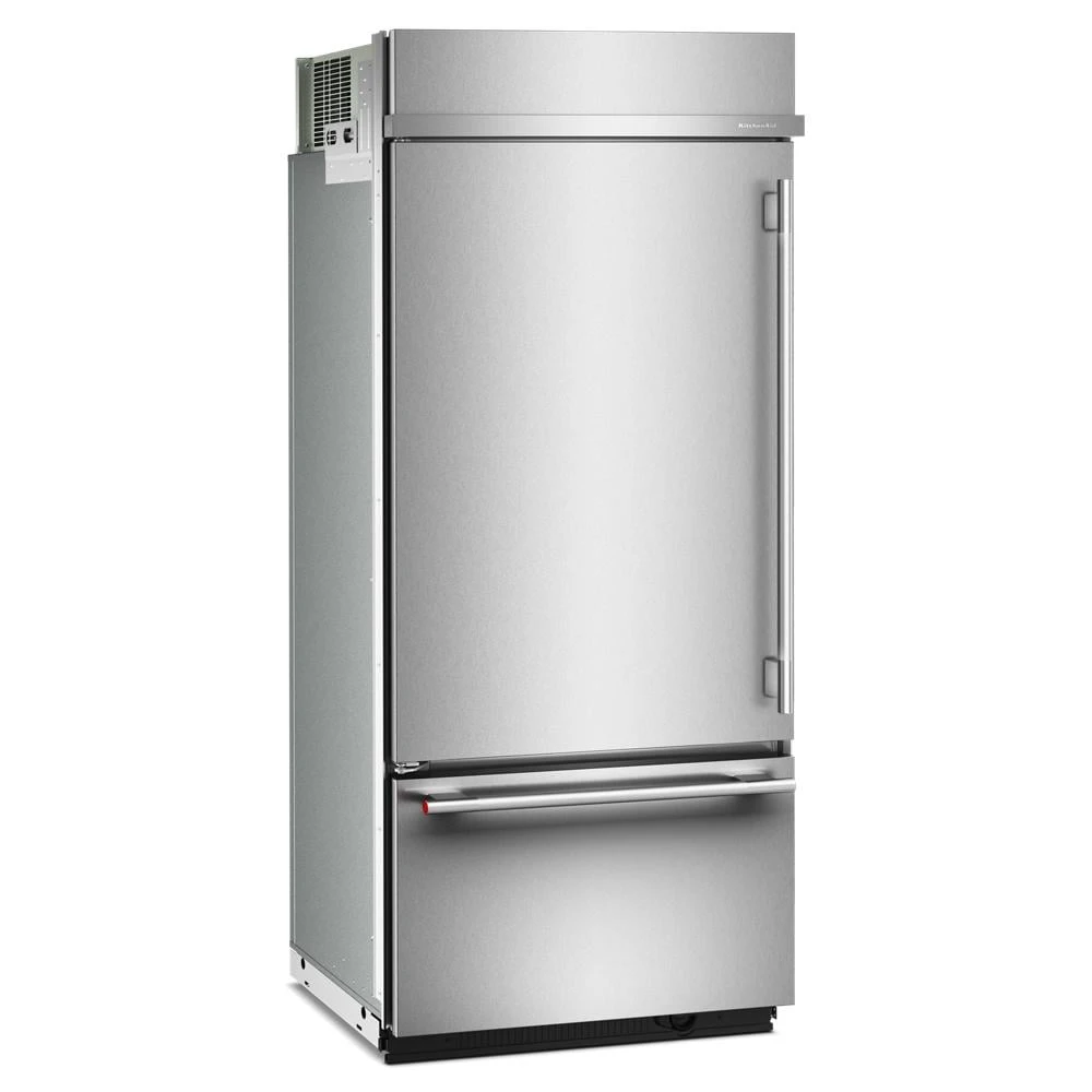 20.8 Cu. Ft. 36" Built-In Bottom Mount Refrigerator with Platinum Interior view 4