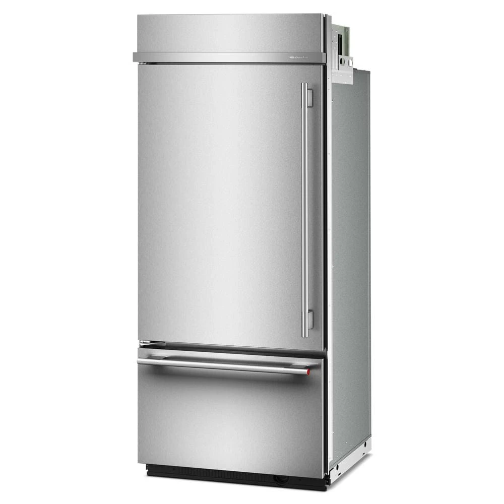 20.8 Cu. Ft. 36" Built-In Bottom Mount Refrigerator with Platinum Interior view 7