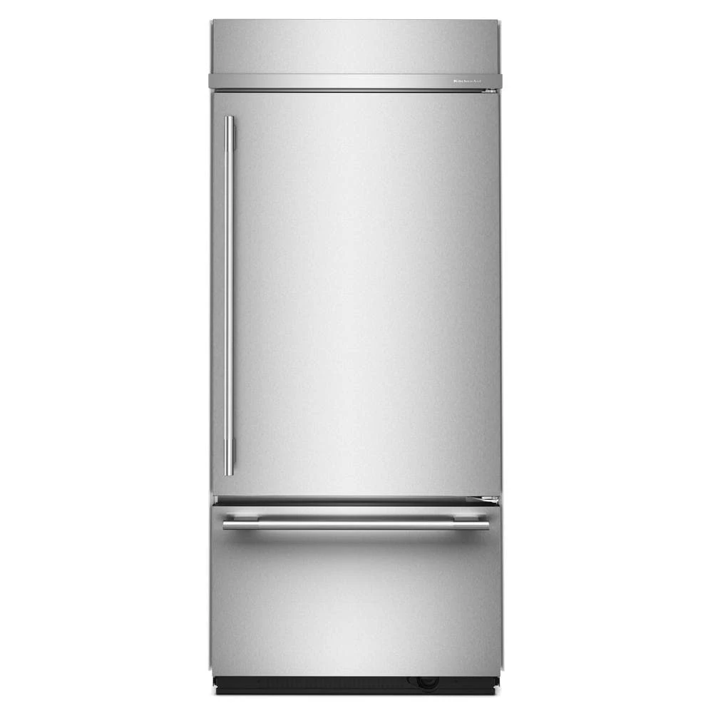 20.8 Cu. Ft. 36" Built-In Bottom Mount Refrigerator with Platinum Interior view 3
