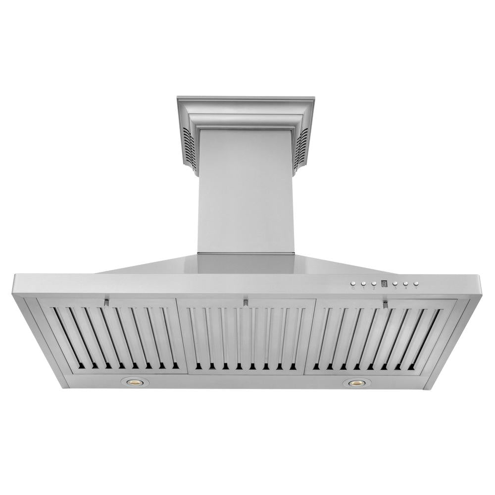 30 In. Crownsound™ Ducted Vent Wall Mount Range Hood In Stainless Steel With Built-in Bluetooth Speakers KBCRNBT30