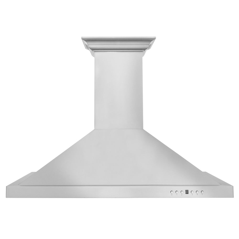 30 In. Crownsound™ Ducted Vent Wall Mount Range Hood In Stainless Steel With Built-in Bluetooth Speakers KBCRNBT30