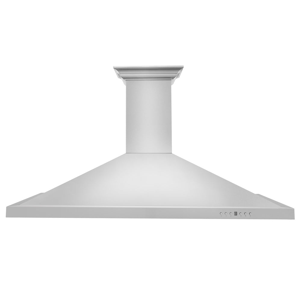 42 In. Crownsound™ Ducted Vent Wall Mount Range Hood In Stainless Steel With Built-in Bluetooth Speakers KBCRNBT42