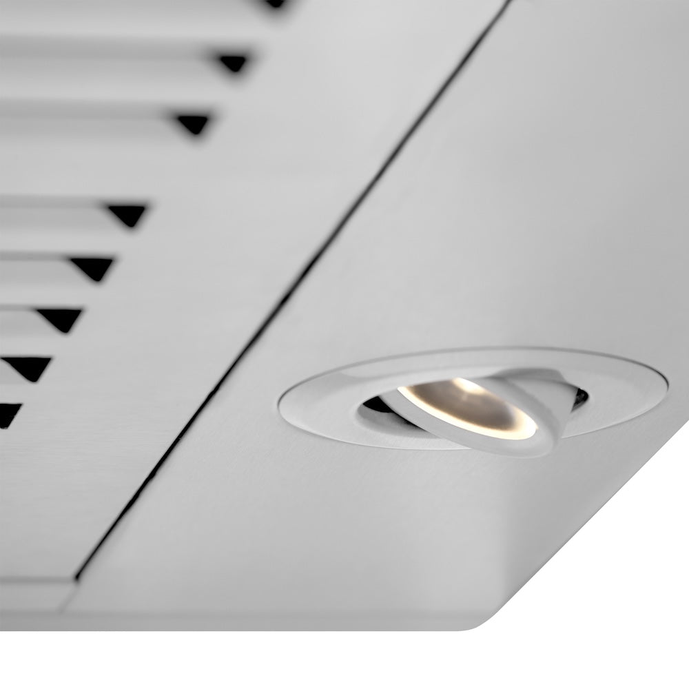 48 In. Crownsound™ Ducted Vent Wall Mount Range Hood In Stainless Steel With Built-in Bluetooth Speakers KBCRNBT48