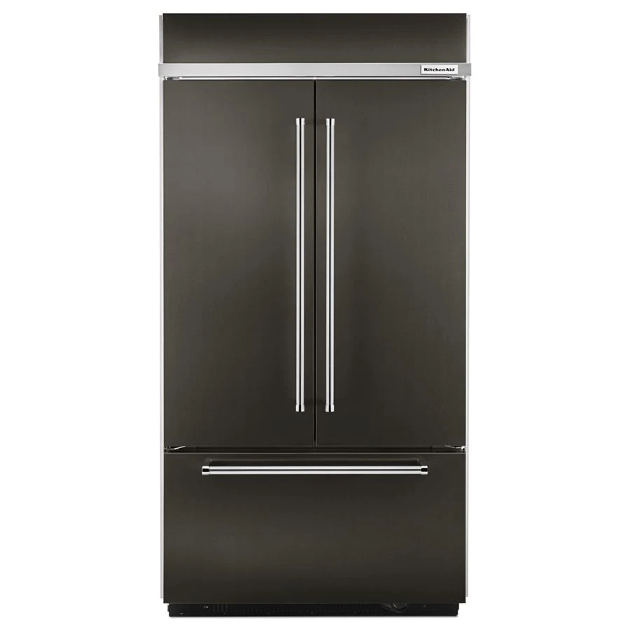 24.2 Cu. Ft. 42" Width Built-in Stainless French Door Refrigerator With Platinum Interior Design KBFN502EBS