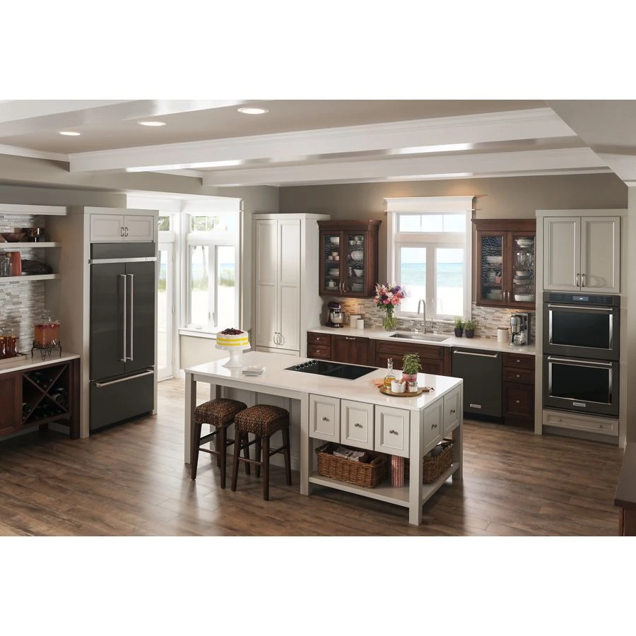20.8 Cu. Ft. 36" Width Built In Stainless Steel French Door Refrigerator With Platinum Interior Design KBFN506EBS, product image 10 of 11