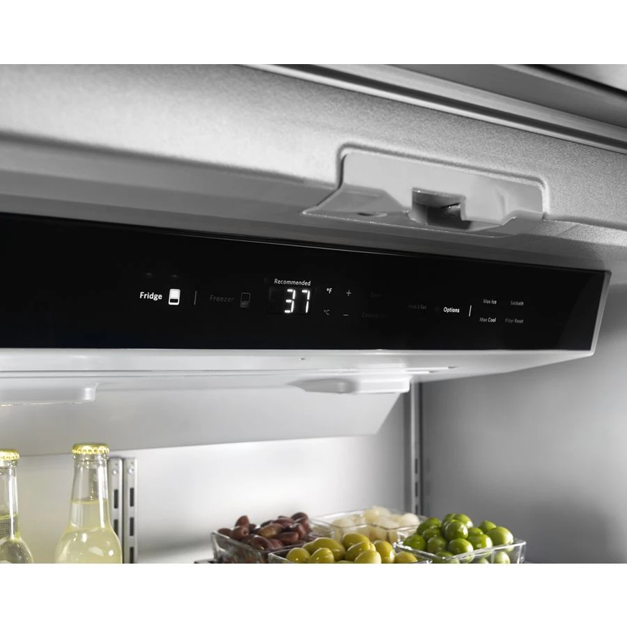 20.8 Cu. Ft. 36" Width Built In Stainless Steel French Door Refrigerator with Platinum Interior Design KBFN506ESS