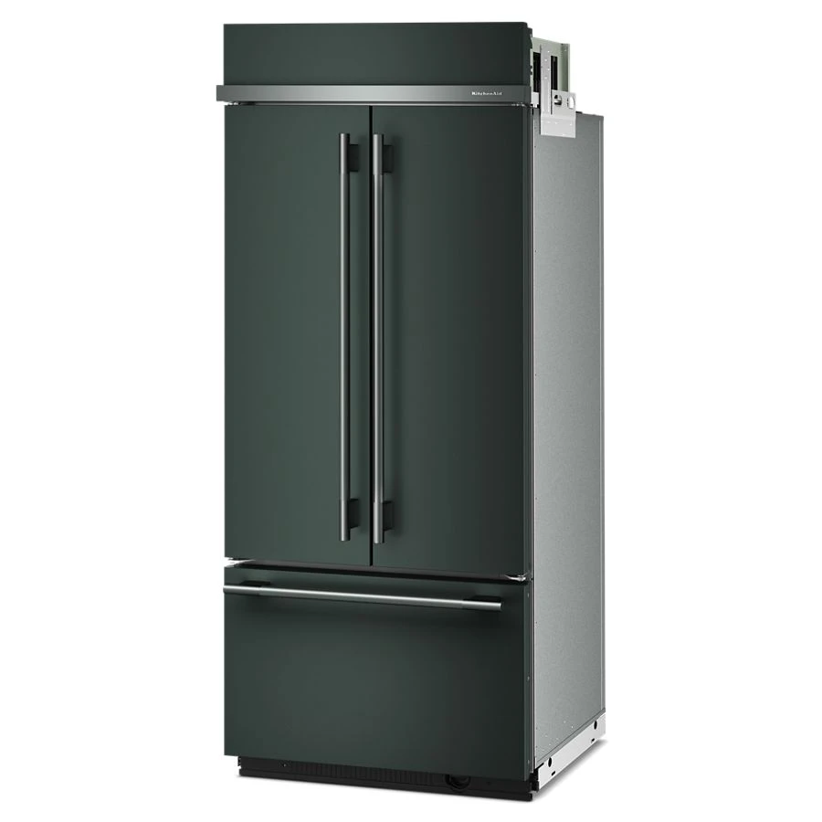 20.8 Cu. Ft. 36" Built-in French Door Bottom Mount Refrigerator With Platinum Interior KBFN536SJP