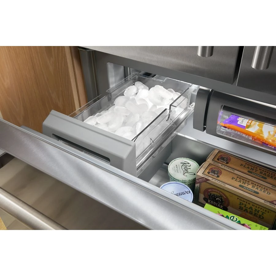 20.8 Cu. Ft. 36" Built-in French Door Bottom Mount Refrigerator With Platinum Interior KBFN536SJP