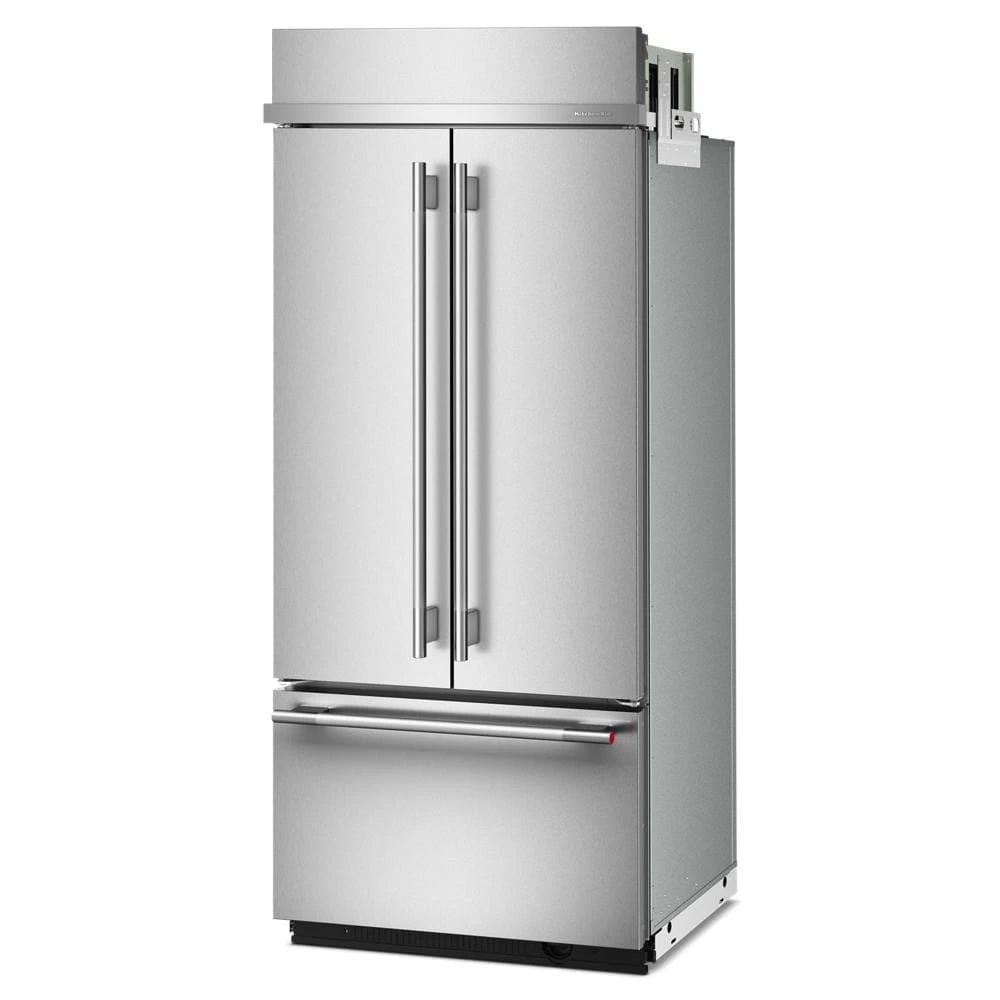 20.8 Cu. Ft. 36" Built-In French Door Bottom Mount Refrigerator with Platinum Interior view 2