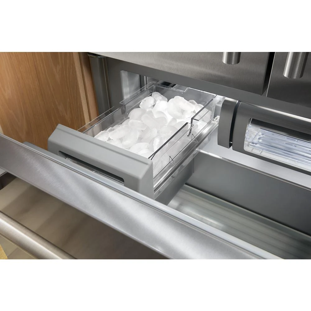 20.8 Cu. Ft. 36" Built-In French Door Bottom Mount Refrigerator with Platinum Interior view 5