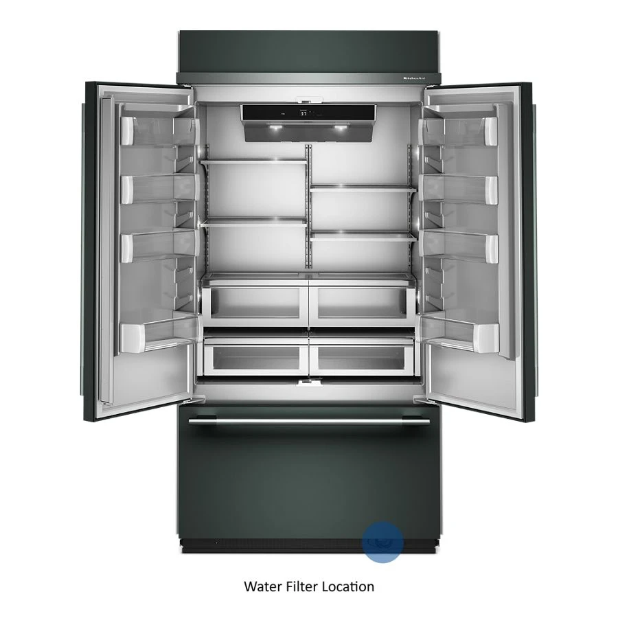24.2 Cu. Ft. 42" Built-in French Door Bottom Mount Refrigerator With Platinum Interior KBFN542SJP