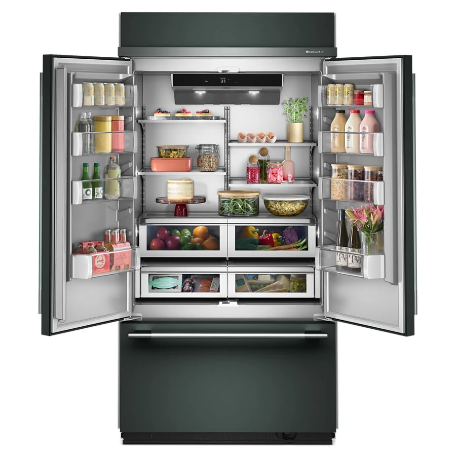 24.2 Cu. Ft. 42" Built-in French Door Bottom Mount Refrigerator With Platinum Interior KBFN542SJP