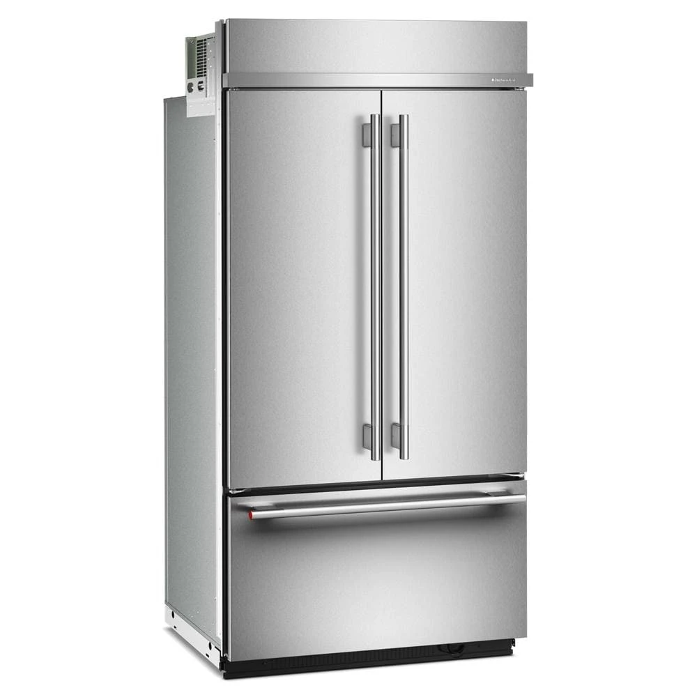 24.2 Cu. Ft. 42" Built-In French Door Bottom Mount Refrigerator with Platinum Interior view 4