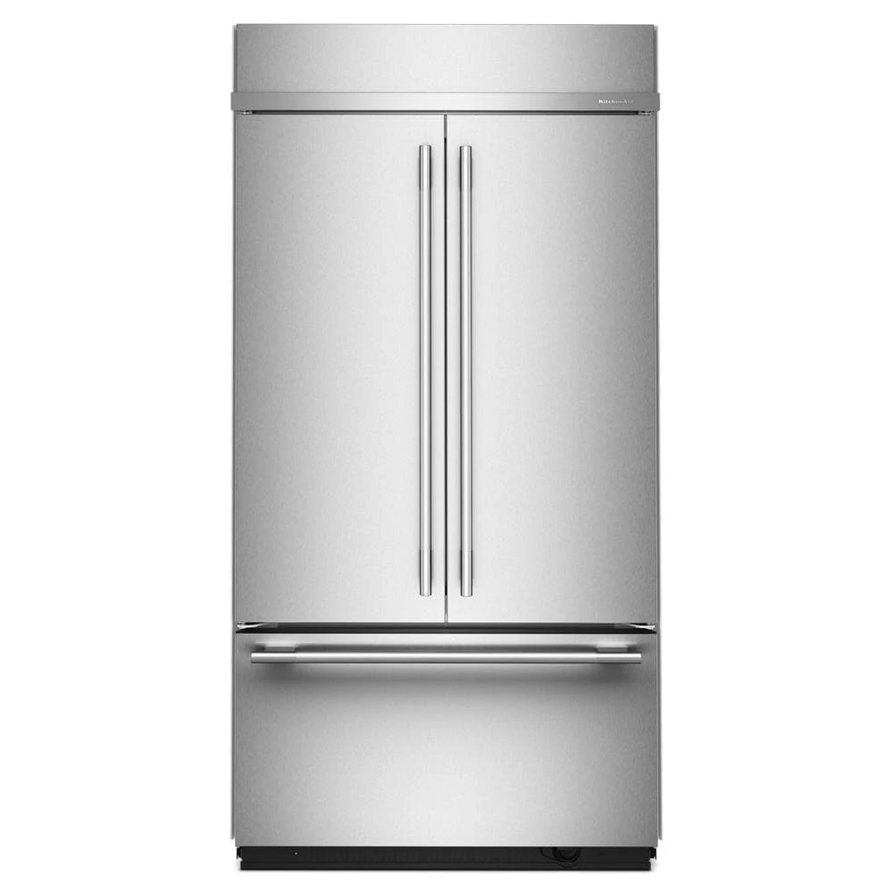 24.2 Cu. Ft. 42" Built-In French Door Bottom Mount Refrigerator with Platinum Interior view 7