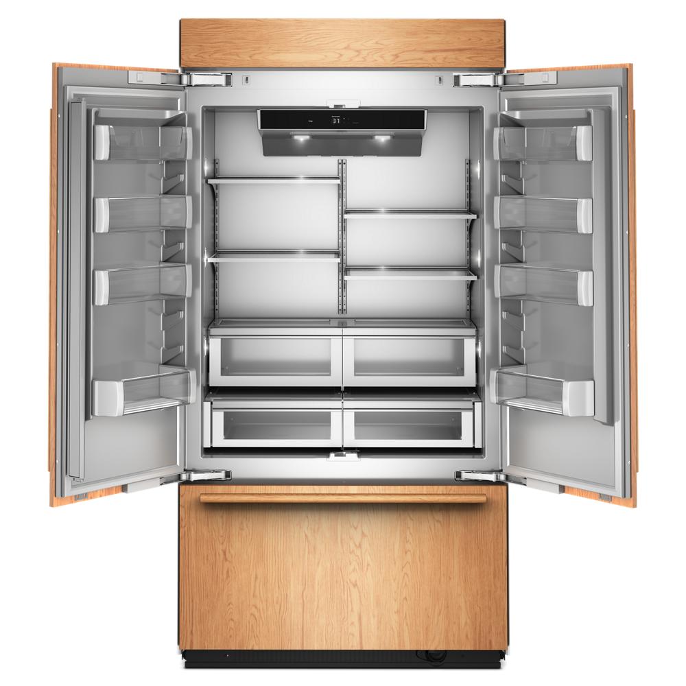 24.2 Cu. Ft. 42" Built-In Panel-Ready French Door Bottom Mount Refrigerator with Platinum Interior KBFN542TPA