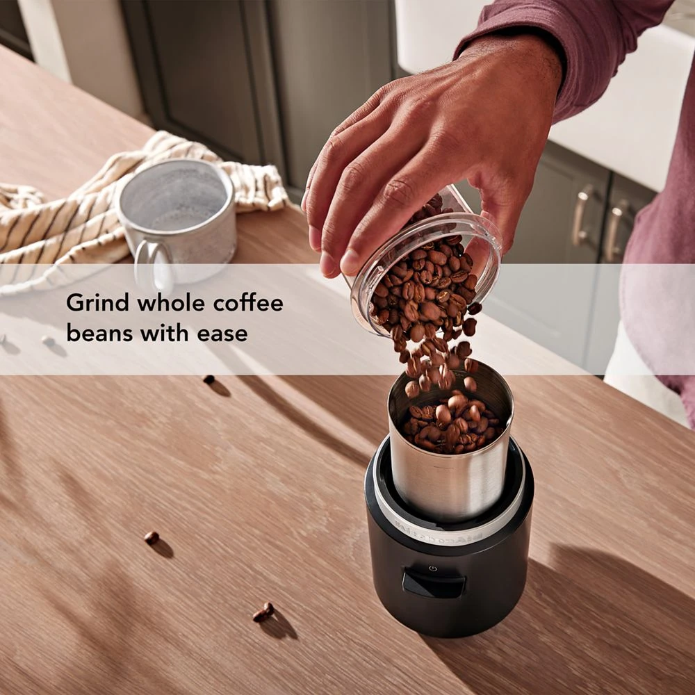 KitchenAid Go® Cordless Blade Coffee Grinder - battery included KBGR111BM