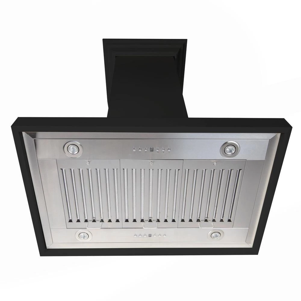 30 in. Convertible Vent Wooden Island Mount Range Hood KBICC30