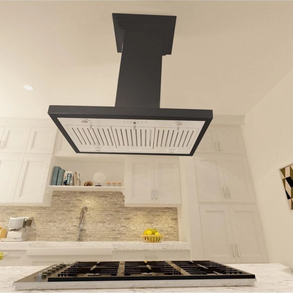 30 in. Convertible Vent Wooden Island Mount Range Hood KBICC30
