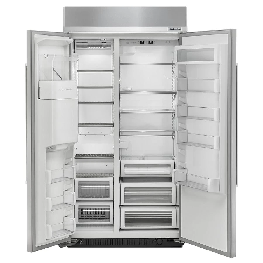 25.0 cu. ft 42-Inch Width Built-In Side by Side Refrigerator with PrintShield Finish KBSD602ESS, product image 4 of 4