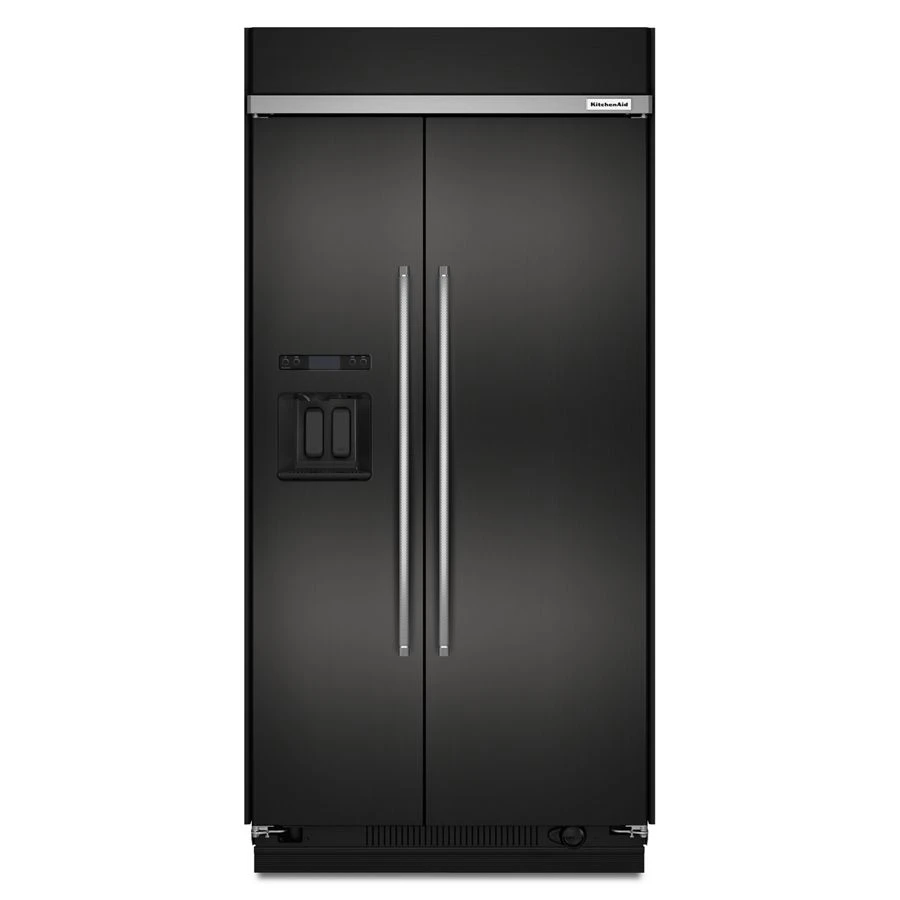 29.5 cu. ft 48-Inch Width Built-In Side by Side Refrigerator with PrintShield Finish KBSD608EBS