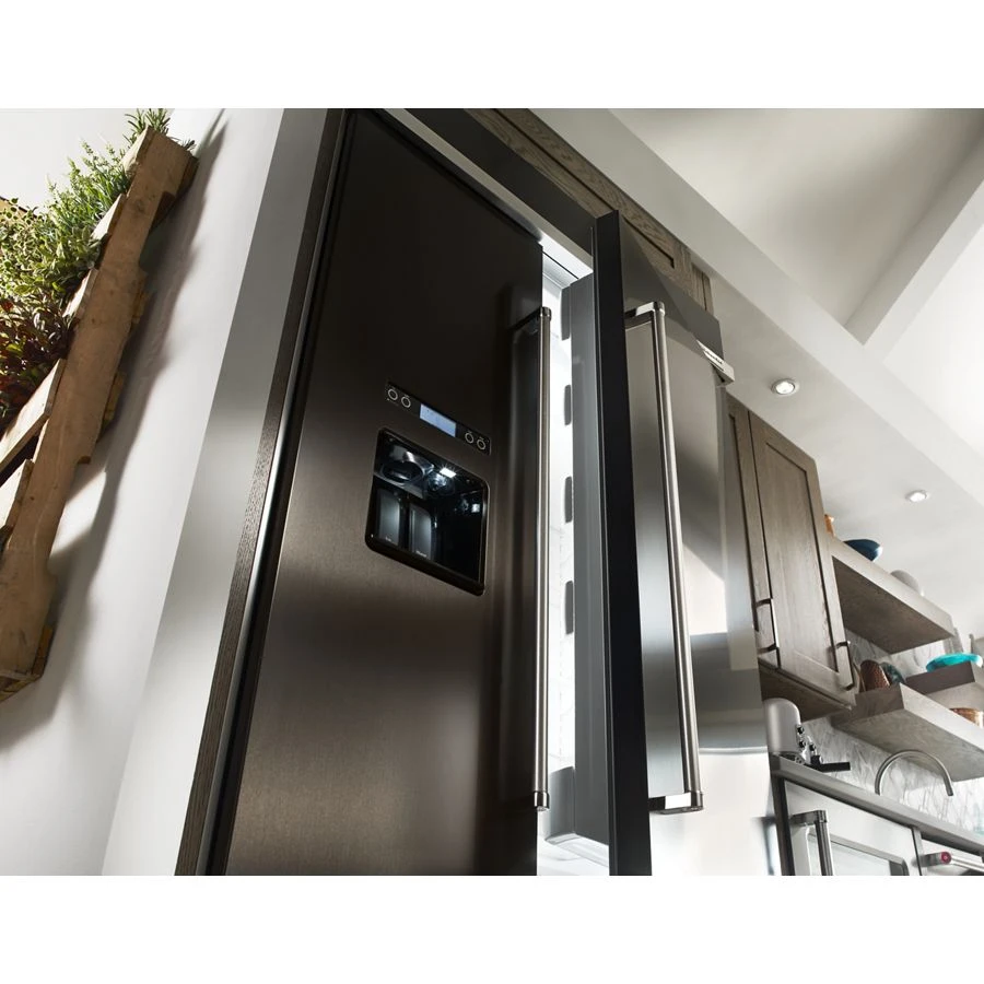 29.5 cu. ft 48-Inch Width Built-In Side by Side Refrigerator with PrintShield Finish KBSD608EBS
