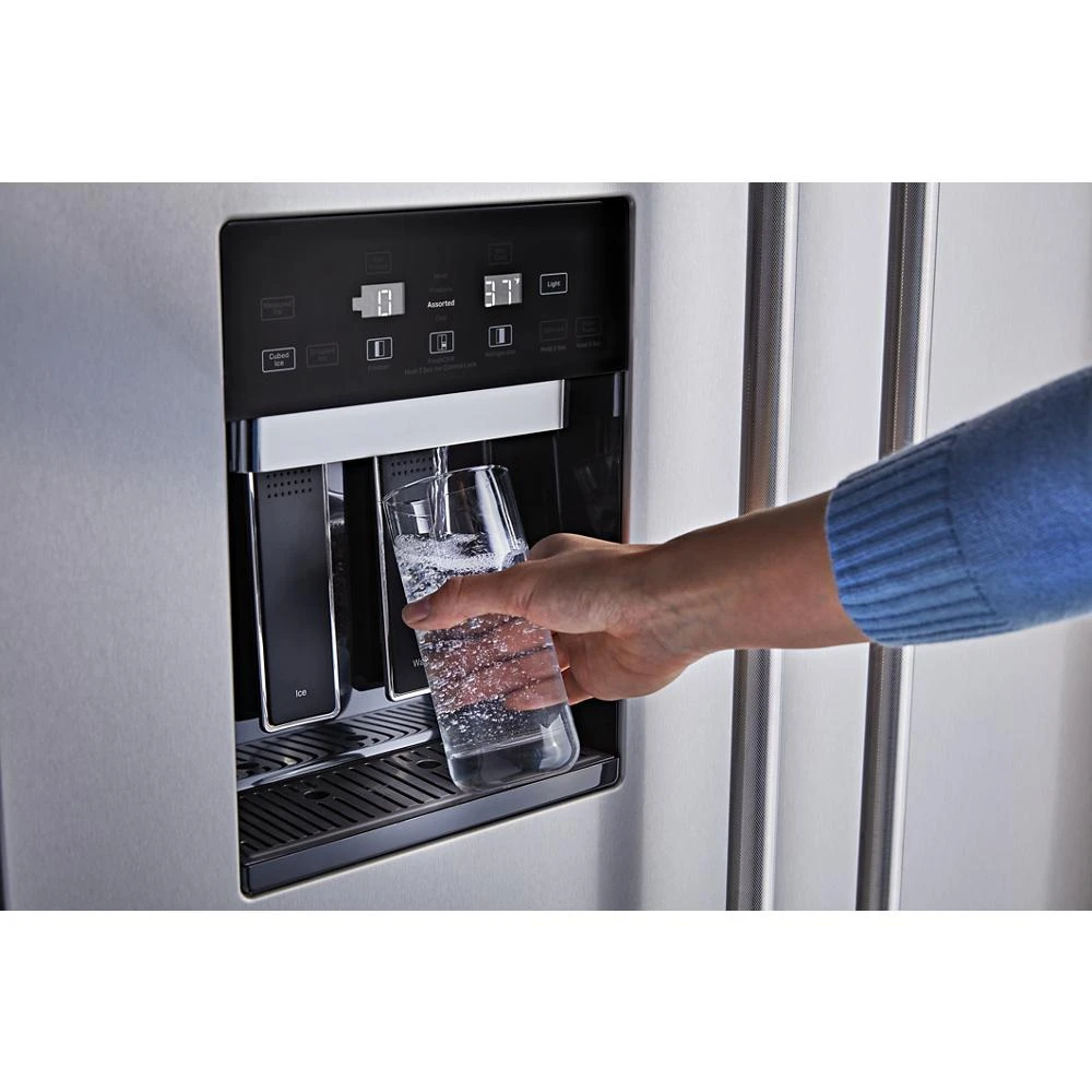 25.1 Cu. Ft. 42" Built-In Side-by-Side Refrigerator with Ice and Water Dispenser KBSD702MSS