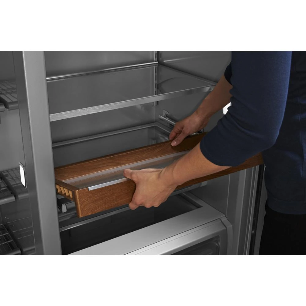 25.1 Cu. Ft. 42" Built-In Side-by-Side Refrigerator with Ice and Water Dispenser KBSD702MSS