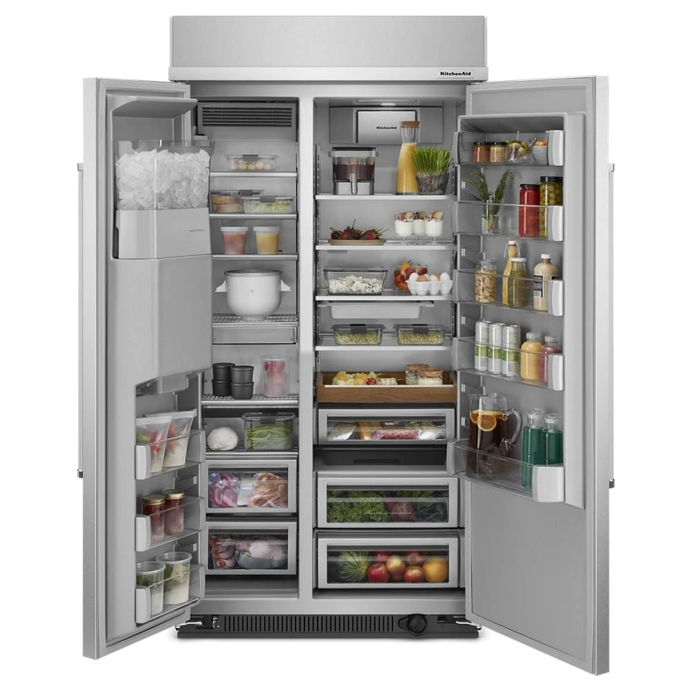 25.1 Cu. Ft. 42" Built-In Side-by-Side Refrigerator with Ice and Water Dispenser KBSD702MSS