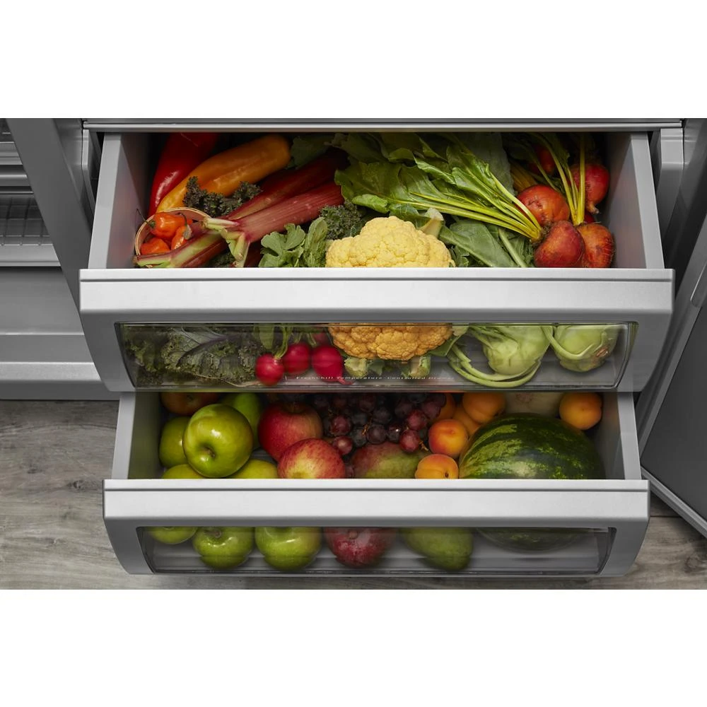 25.1 Cu. Ft. 42" Built-In Side-by-Side Refrigerator with Ice and Water Dispenser KBSD702MSS