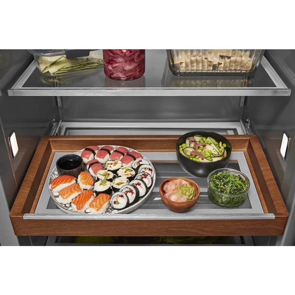 25.1 Cu. Ft. 42" Built-In Side-by-Side Refrigerator with Ice and Water Dispenser KBSD702MSS