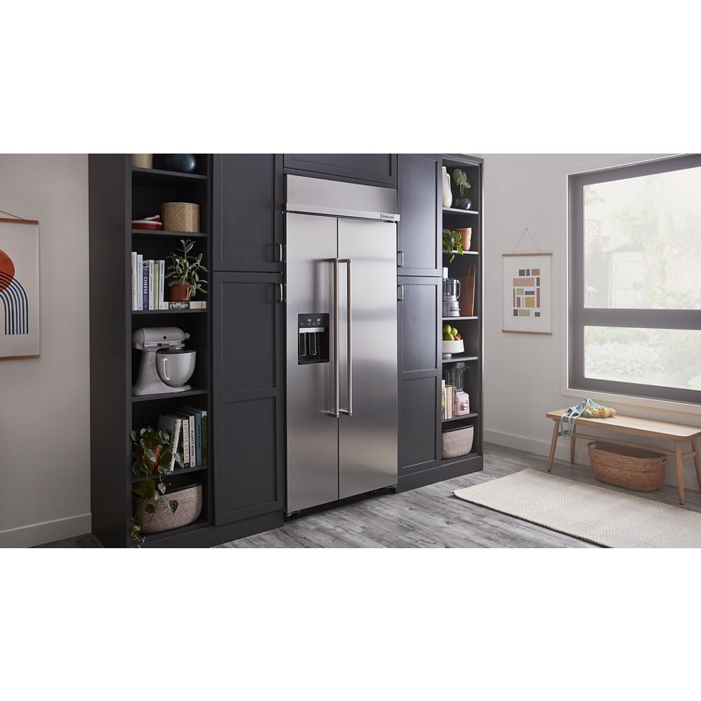 20.8 Cu. Ft. 36" Built-In Side-by-Side Refrigerator with Ice and Water Dispenser KBSD706MPS, product image 55 of 56