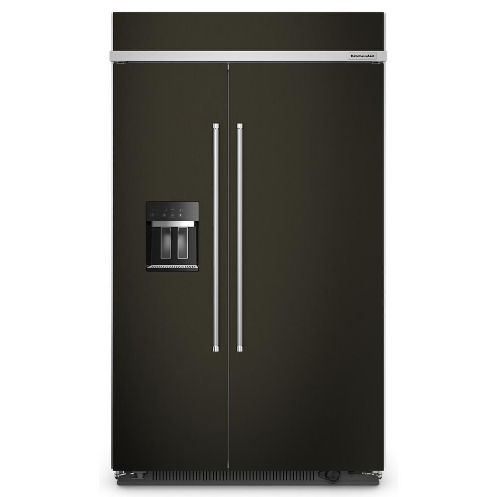 29.4 Cu. Ft. 48" Built-In Side-by-Side Refrigerator with Ice and Water Dispenser KBSD708MBS